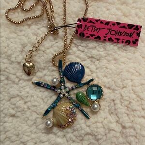 Betsey Johnson Multicolor Starfish Necklace